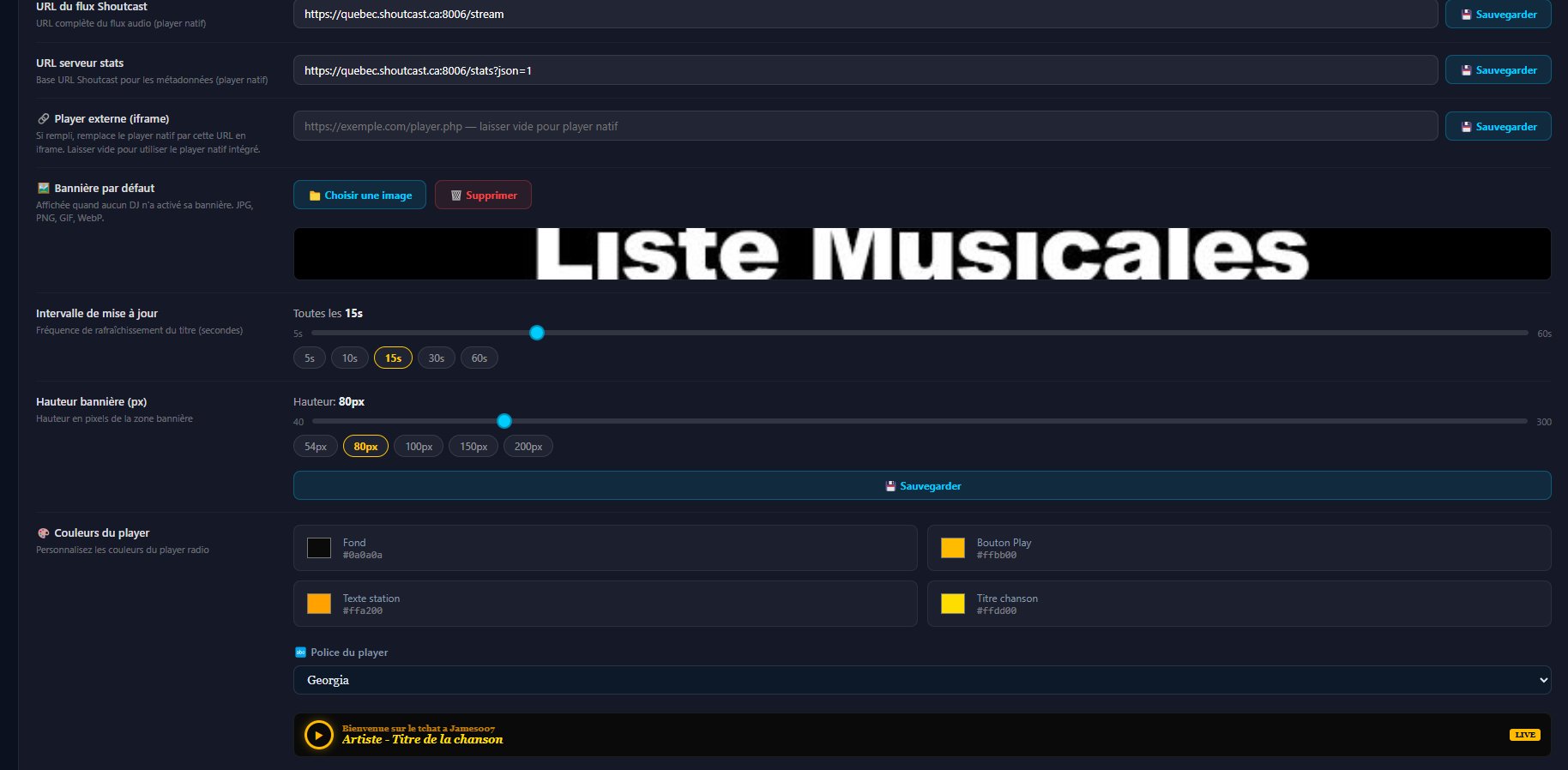 Page de connexion